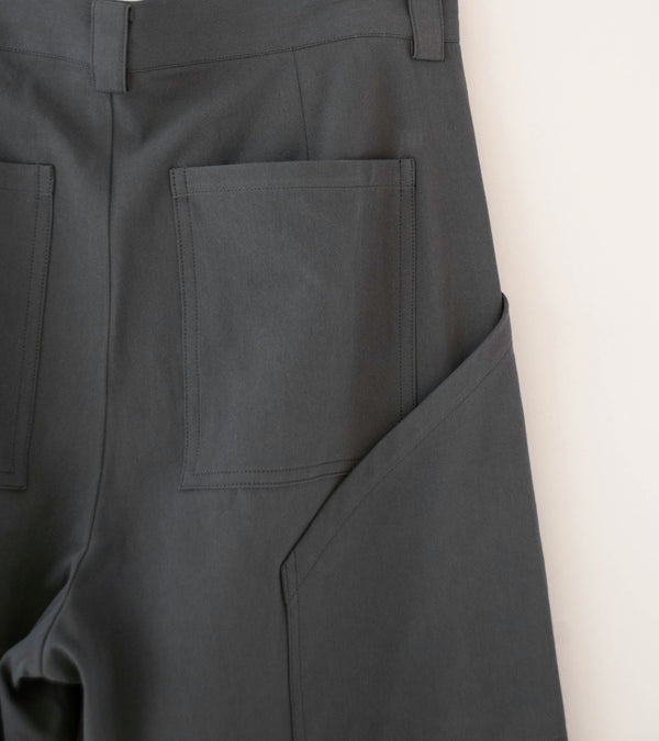 Seya 'Ground Pants' (Charcoal Washed Organic Cotton Twill)
