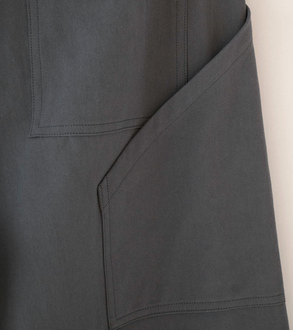 Seya 'Ground Pants' (Charcoal Washed Organic Cotton Twill)