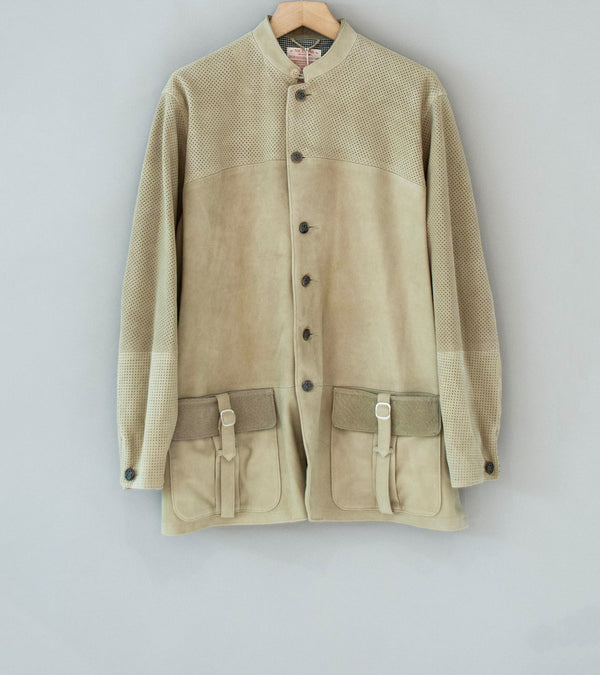 Niceness 'ROKER Trinity Leather Shirt Jacket' (Taupe)