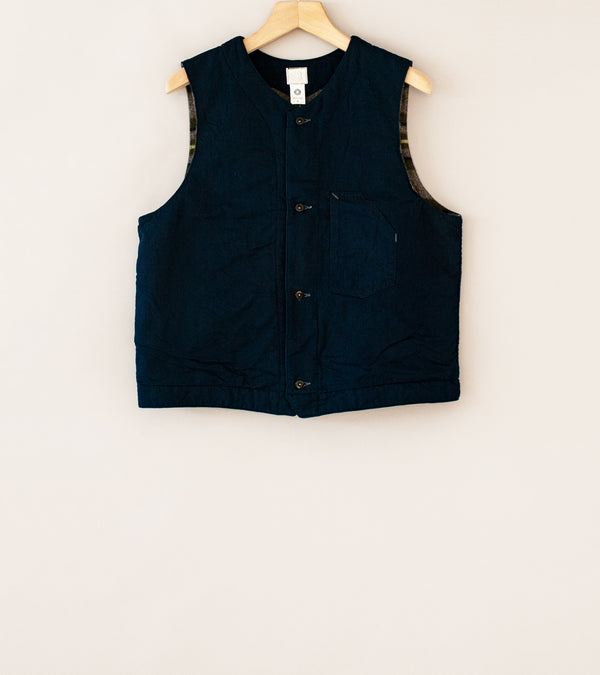 Post Overalls '1 Pocket Vest' (Indigo Vintage Twill)