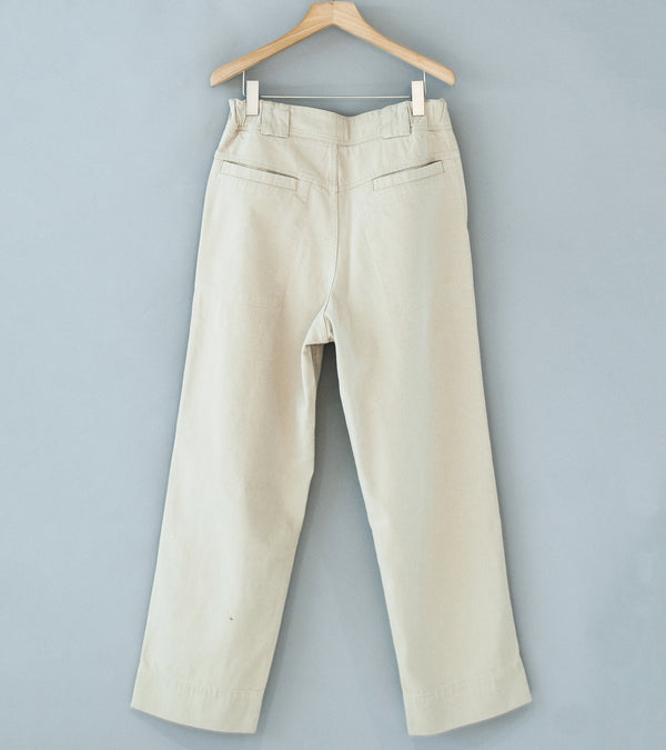 Margaret Howell 'MHL Sports Trousers' (Bone Cotton Wool Drill)
