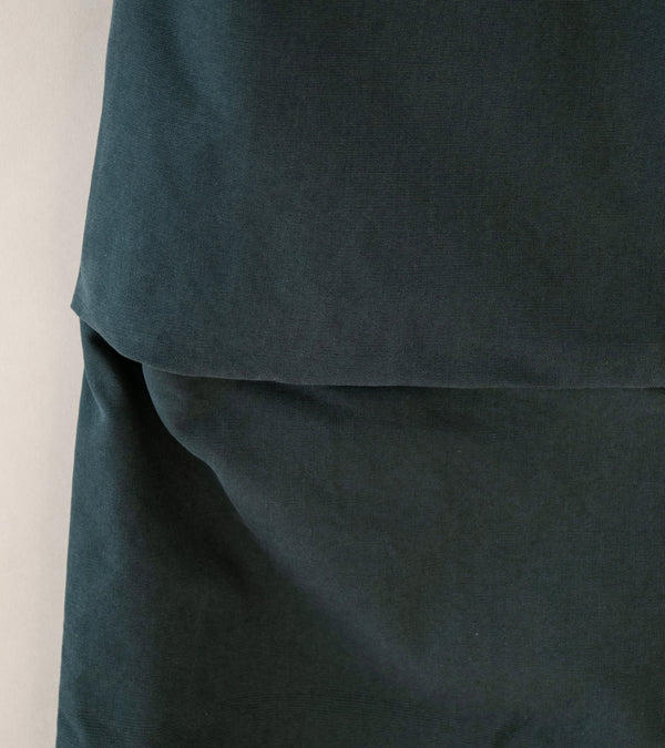 Margaret Howell 'MHL Press Stud Trousers' (Petrol Double Twisted Cotton Canvas)