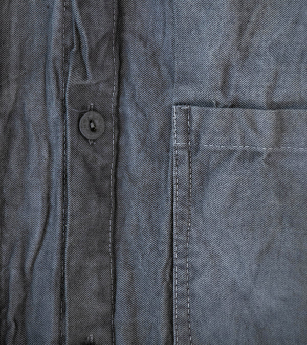 Tender 'Two Birds Shirt' (Grey Logwood Cotton Drop Cloth)