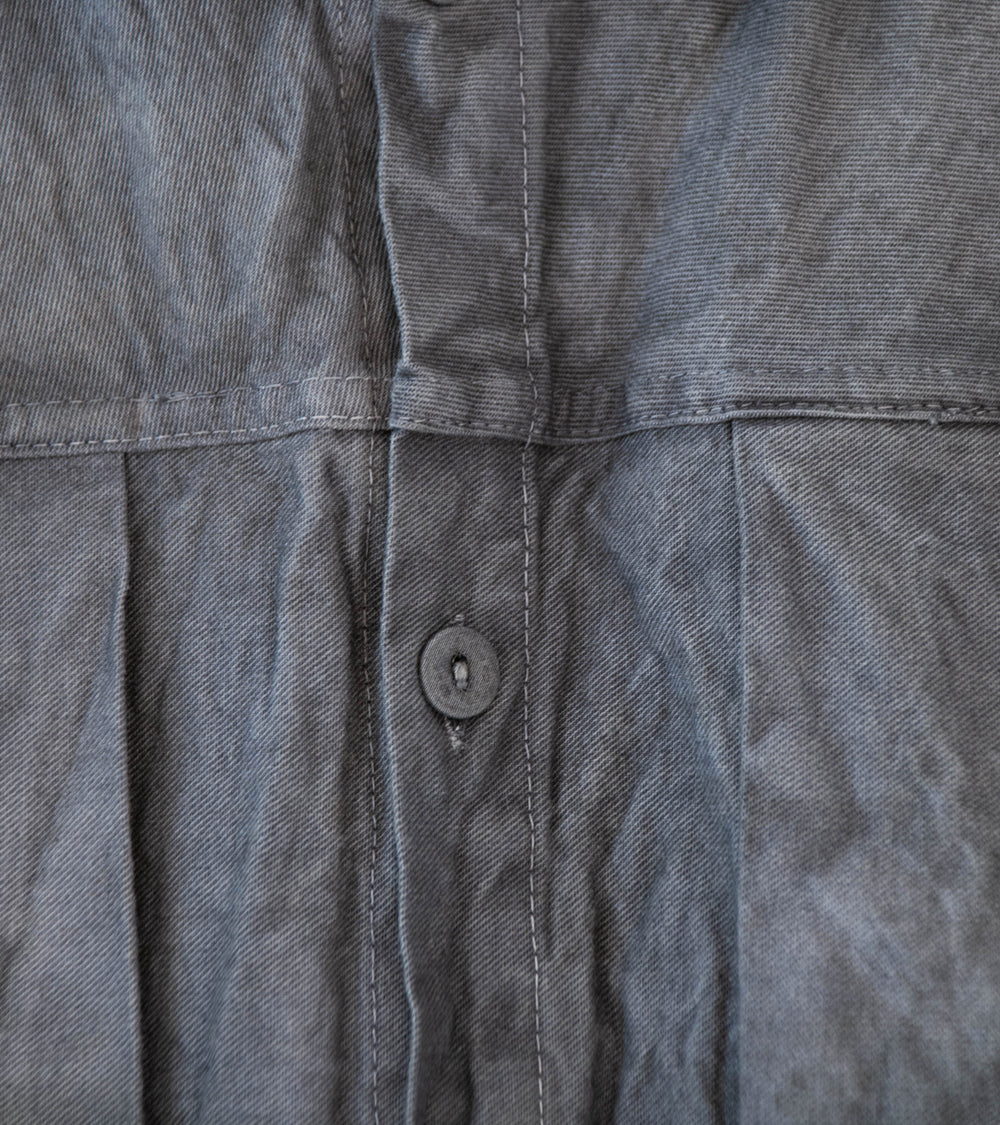 Tender 'Two Birds Shirt' (Grey Logwood Cotton Drop Cloth)