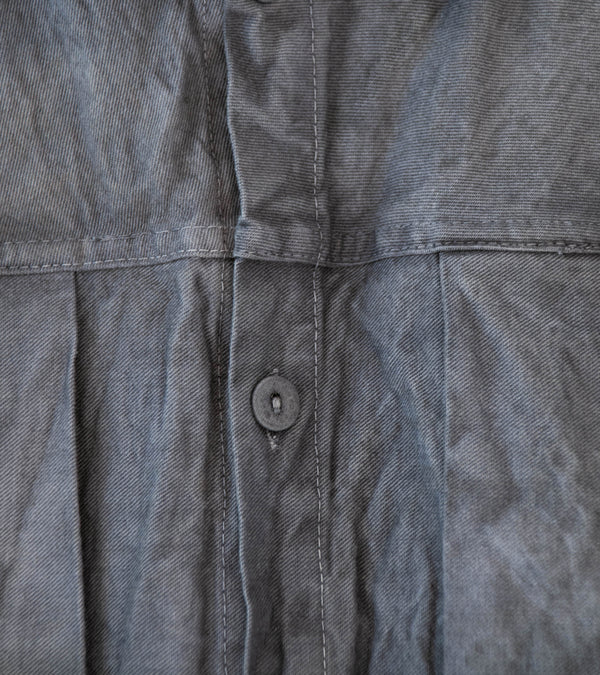Tender 'Two Birds Shirt' (Grey Logwood Cotton Drop Cloth)