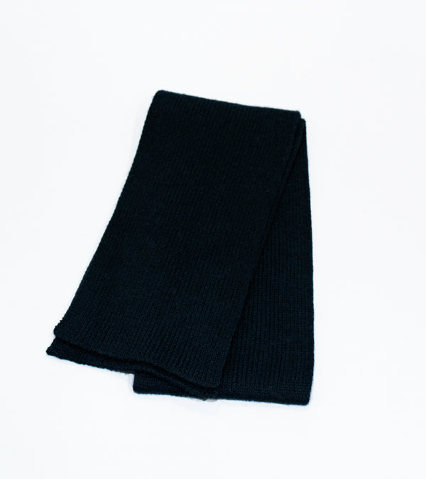 Margaret Howell 'MHL Brushed Scarf' (Dark Navy Soft Shetland Wool)