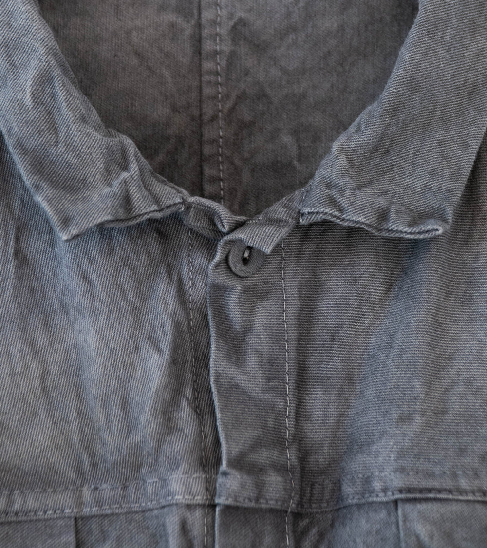 Tender 'Two Birds Shirt' (Grey Logwood Cotton Drop Cloth)