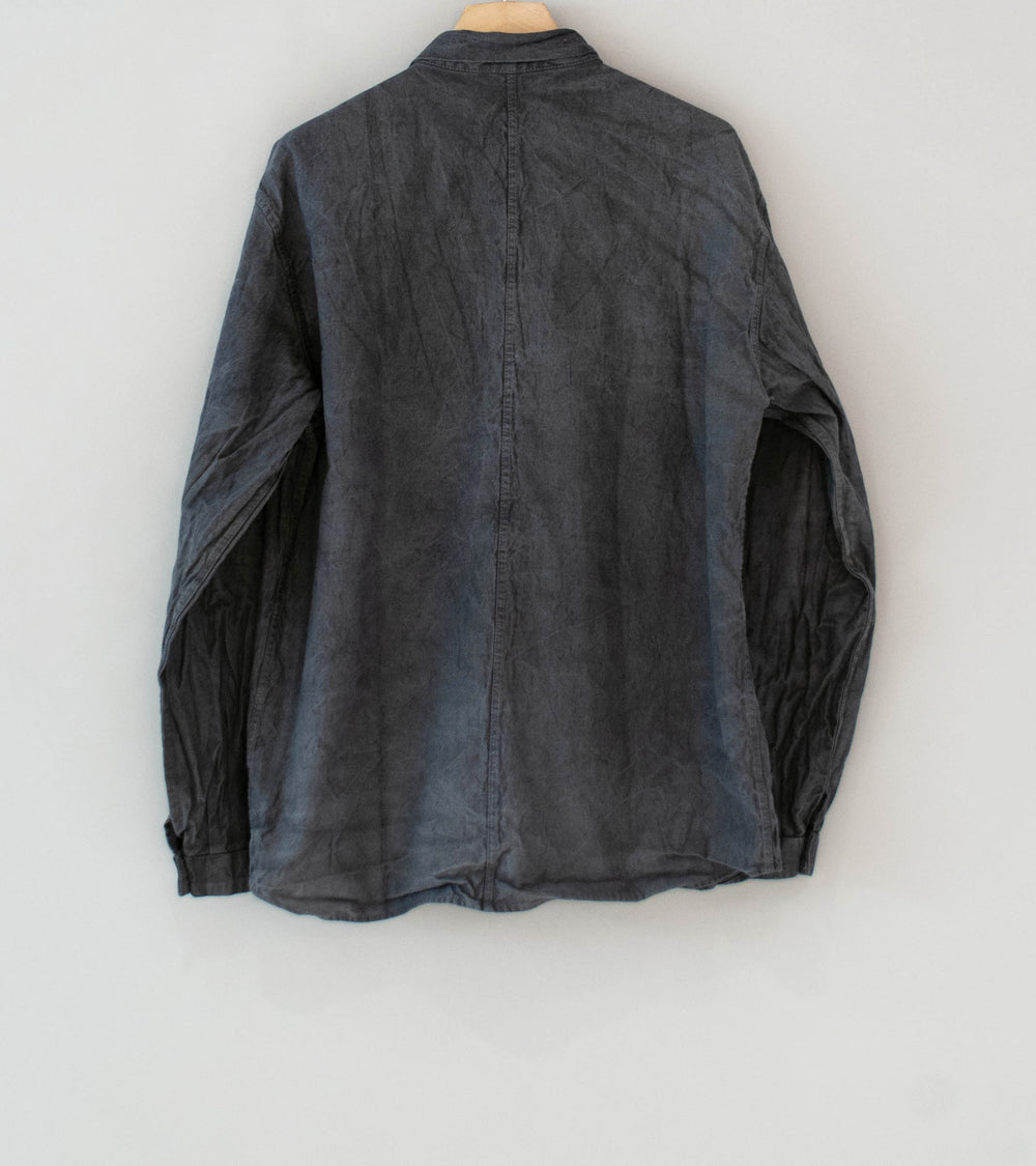 Tender 'Two Birds Shirt' (Grey Logwood Cotton Drop Cloth)