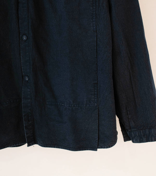 Tender 'Pleat Pocket Shirt' (Hadal Blue Cotton Drop Cloth)