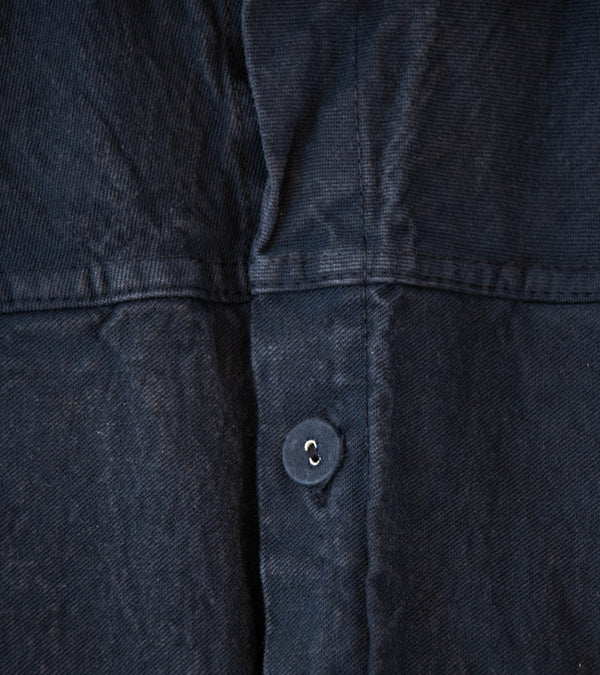 Tender 'Pleat Pocket Shirt' (Hadal Blue Cotton Drop Cloth)