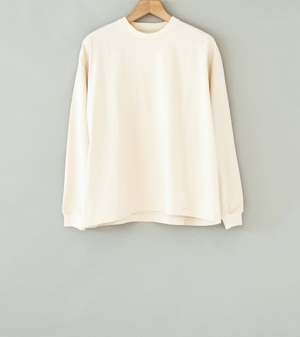 Personal Matters 'Heavyweight Cotton L/S Tee' (Ecru)