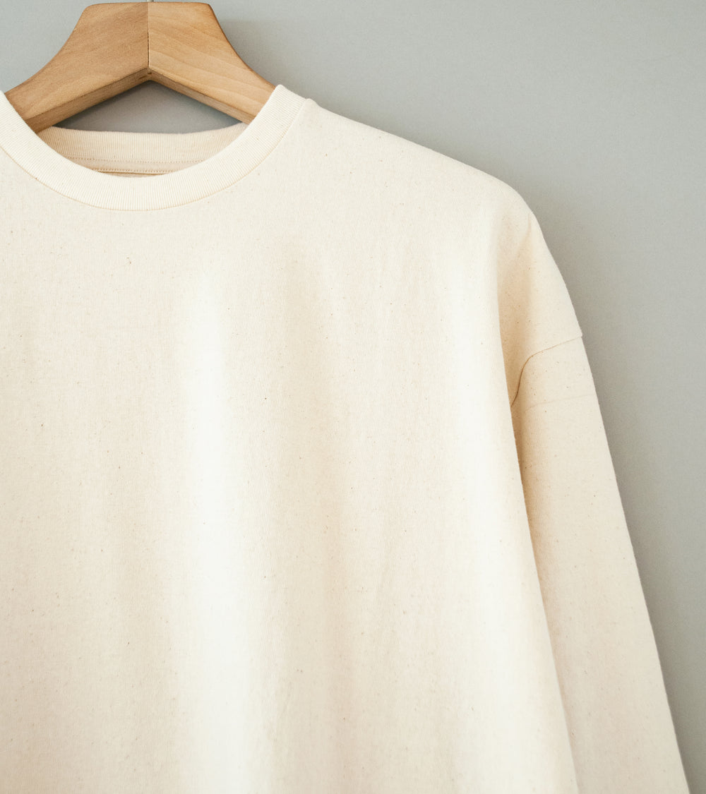 Personal Matters 'Heavyweight Cotton L/S Tee' (Ecru)