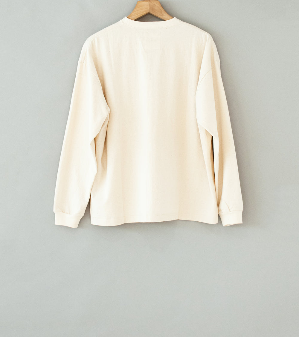 Personal Matters 'Heavyweight Cotton L/S Tee' (Ecru)