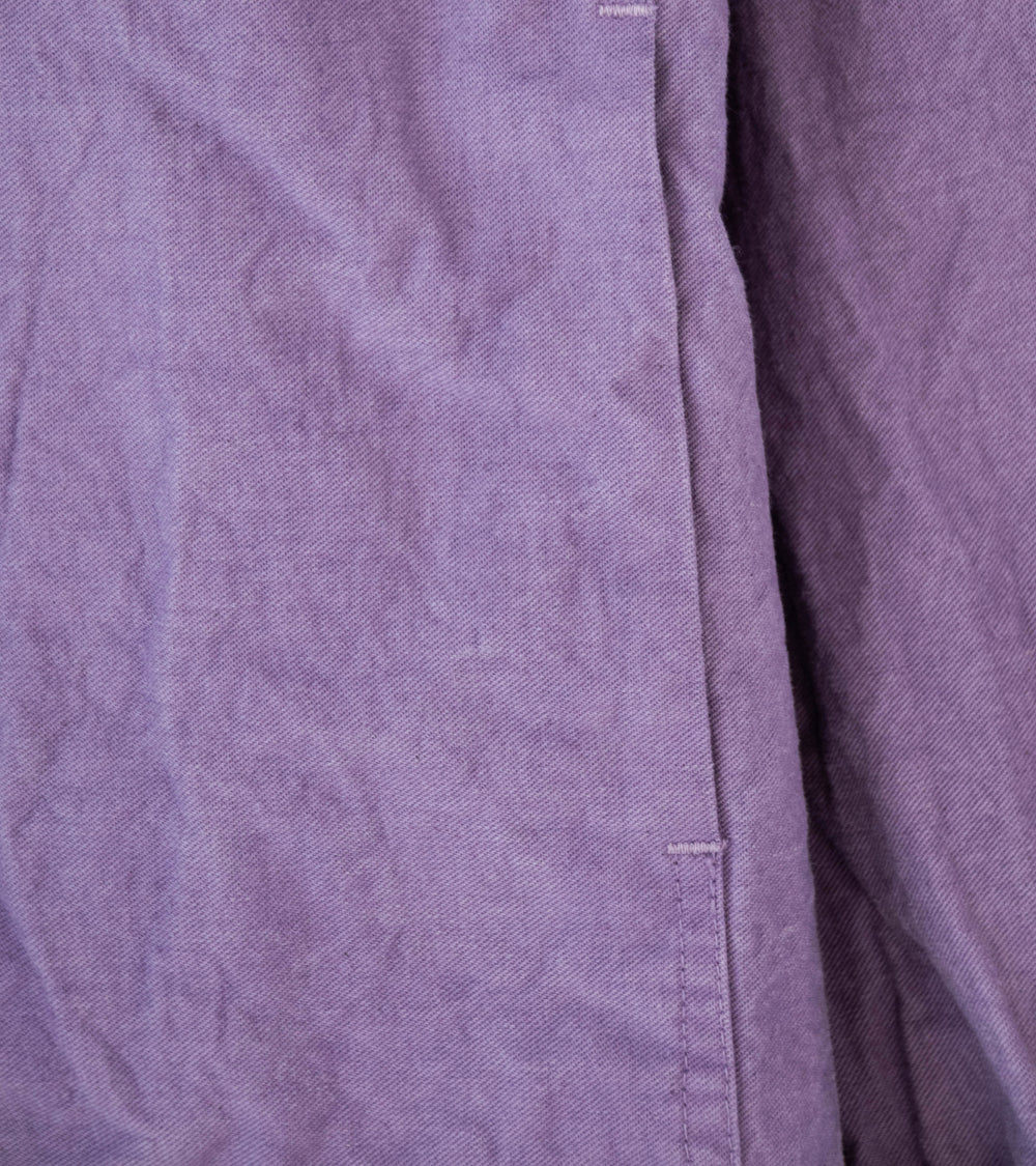 Tender 'Pleat Pocket Shirt' (Purple Logwood Cotton Drop Cloth)
