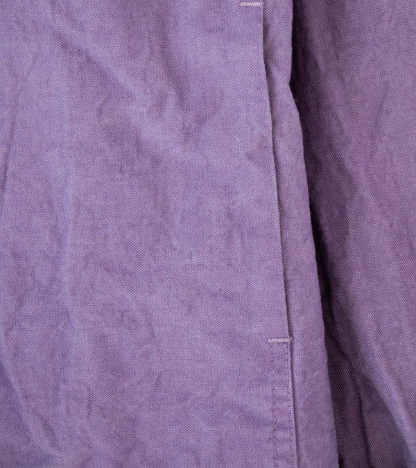 Tender 'Pleat Pocket Shirt' (Purple Logwood Cotton Drop Cloth)