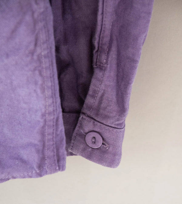 Tender 'Pleat Pocket Shirt' (Purple Logwood Cotton Drop Cloth)