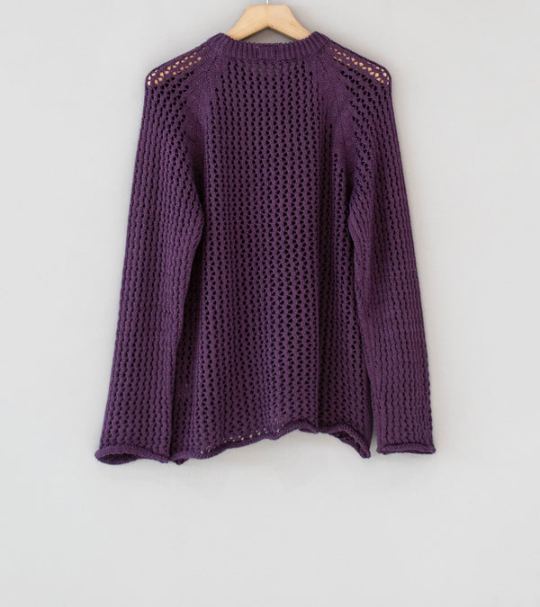 Tender 'String Pullover' (Purple Combed Cotton Yarn)