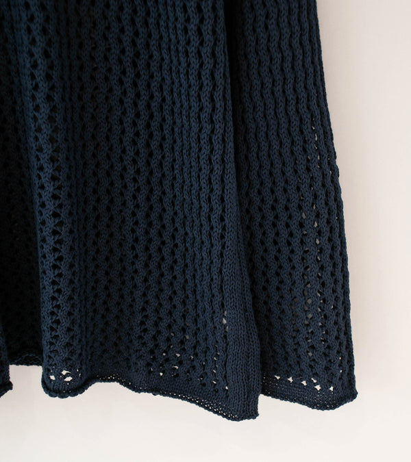 Tender 'String Pullover' (Navy Combed Cotton Yarn)