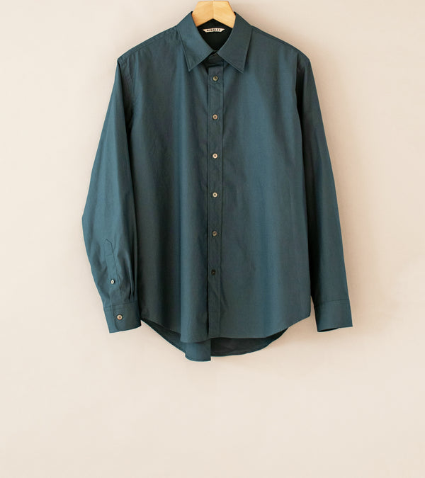 Auralee 'High Count Finx Ox Shirt' (Dark Blue)