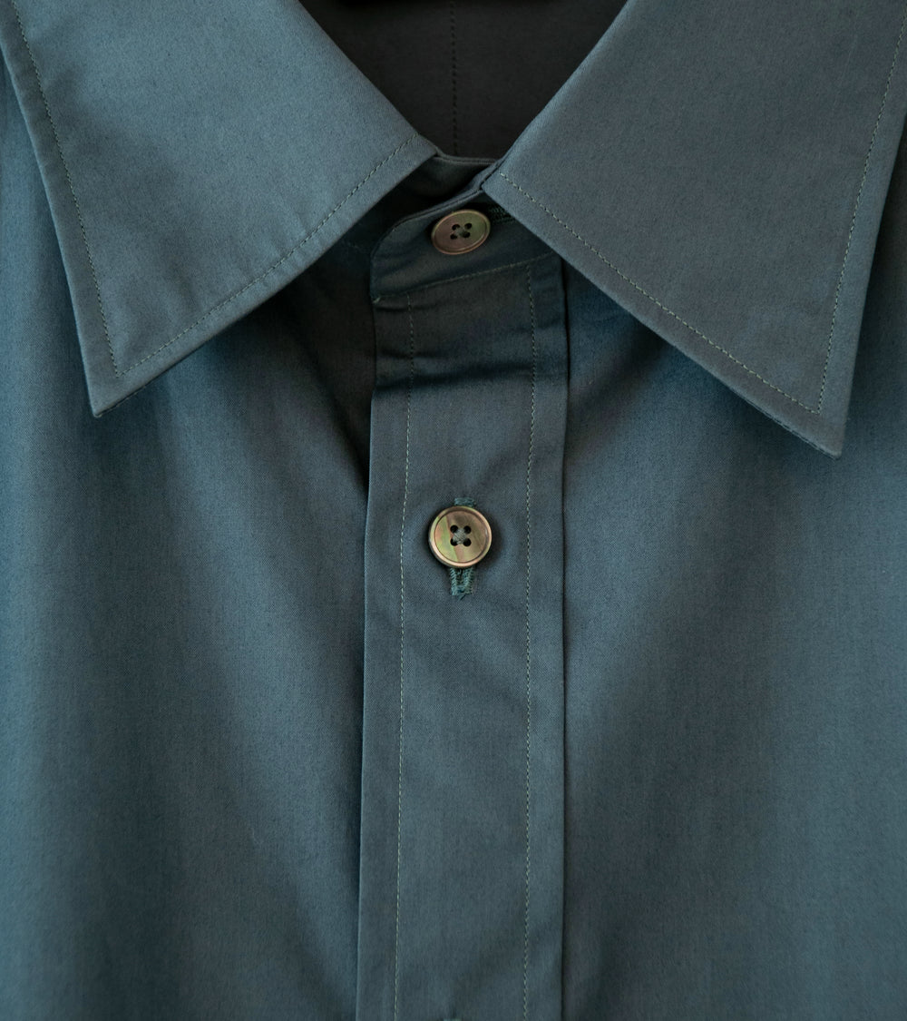 Auralee 'High Count Finx Ox Shirt' (Dark Blue)