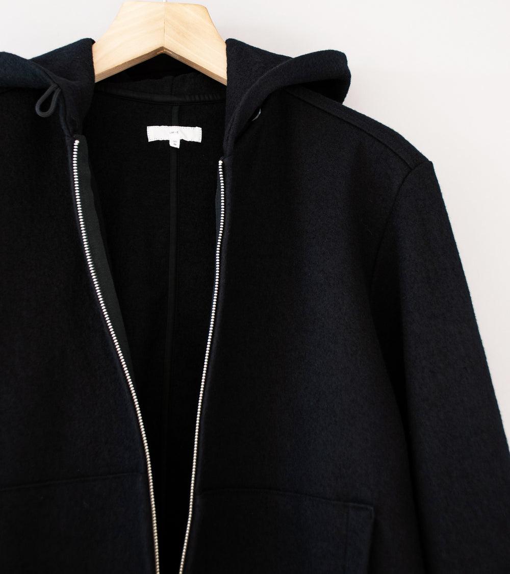 Lady White Co 'Wool Zip Hoodie' (Black)