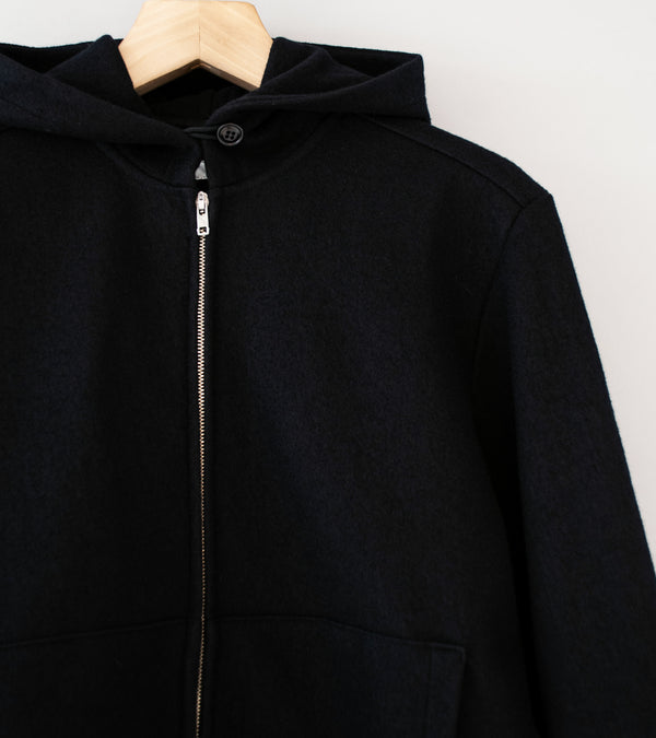 Lady White Co 'Wool Zip Hoodie' (Black)