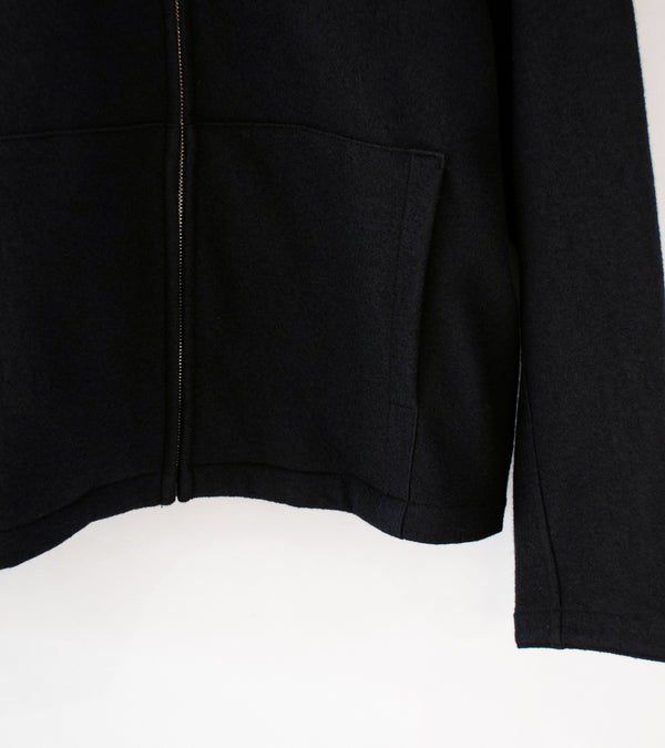 Lady White Co 'Wool Zip Hoodie' (Black)