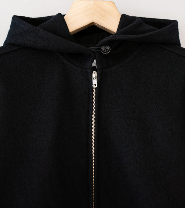 Lady White Co 'Wool Zip Hoodie' (Black)