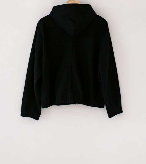 Lady White Co 'Wool Zip Hoodie' (Black)