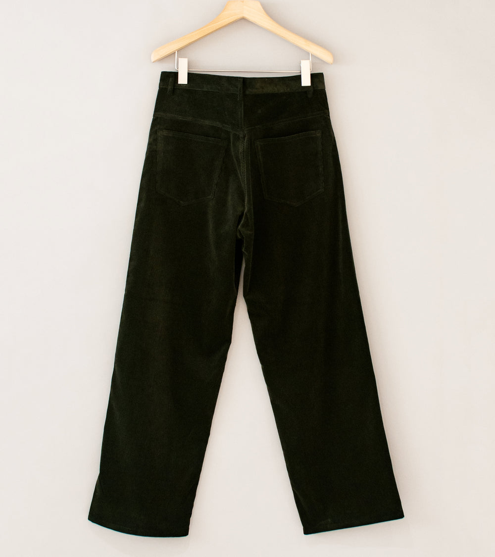 Auralee 'Finx Corduroy Pants' (Dark Brown)