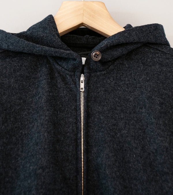 Lady White Co 'Wool Zip Hoodie' (Charcoal)