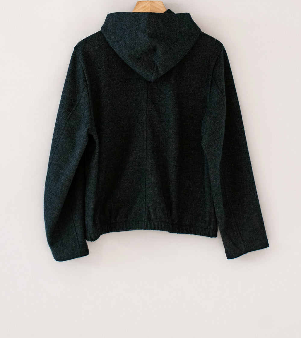 Lady White Co 'Wool Zip Hoodie' (Charcoal)