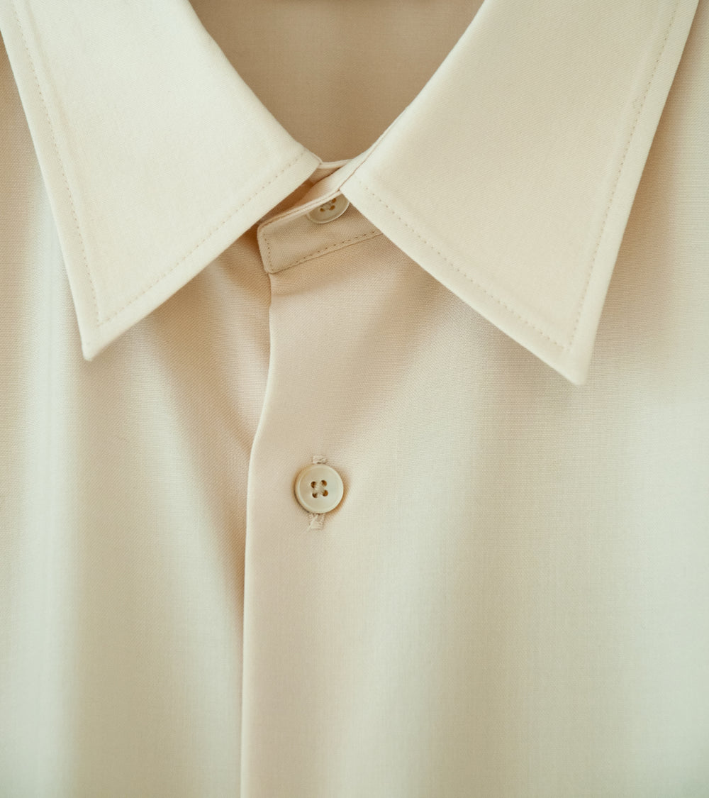 Auralee 'Super Light Wool Shirt' (Light Beige)