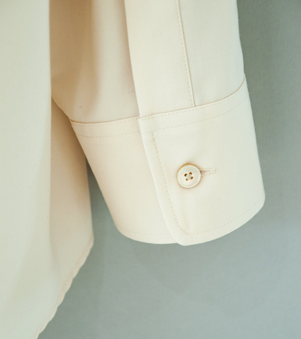 Auralee 'Super Light Wool Shirt' (Light Beige)