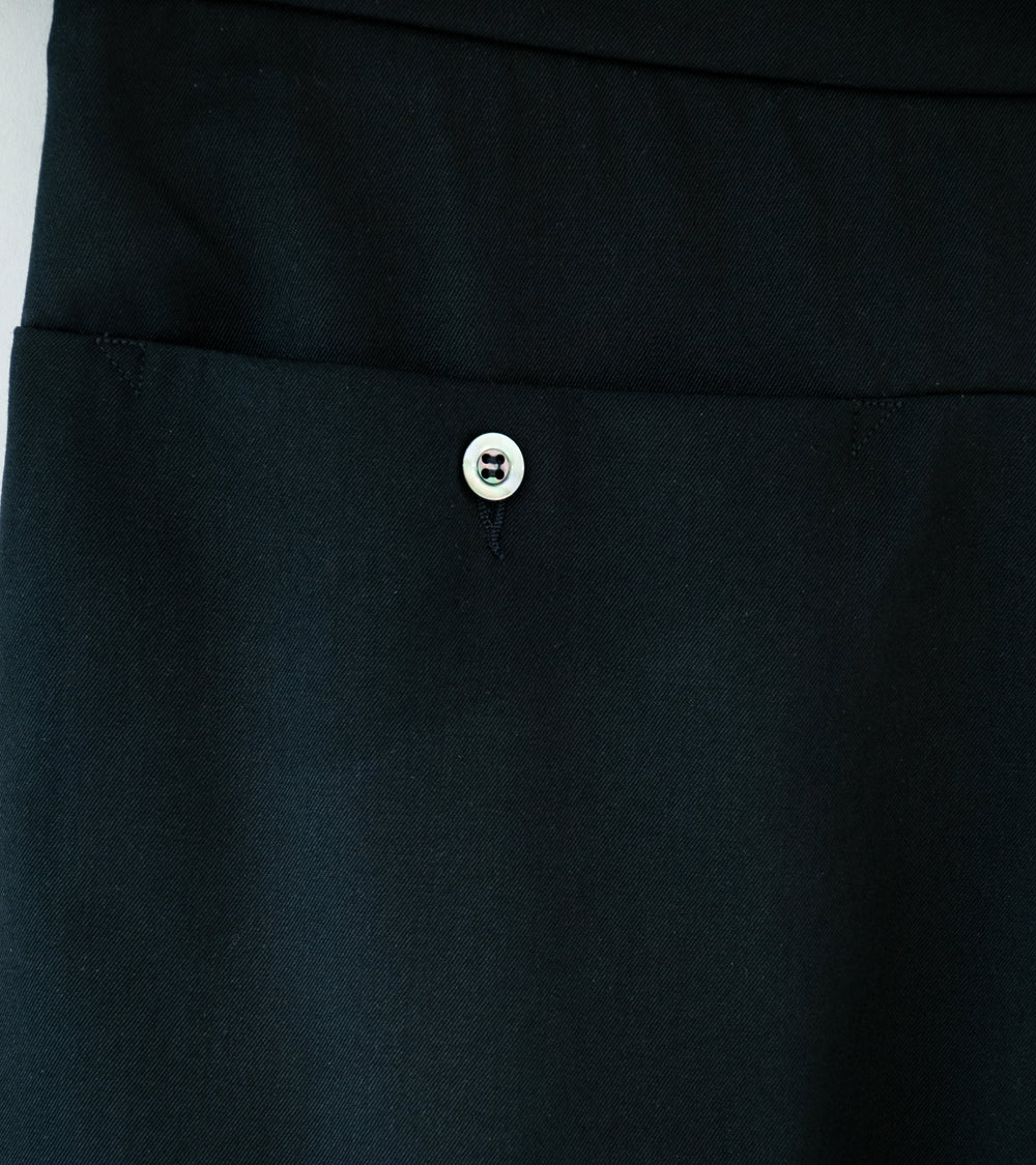 Arpenteur / CHCM 'Night Pants' (Black Wool Gabardine)