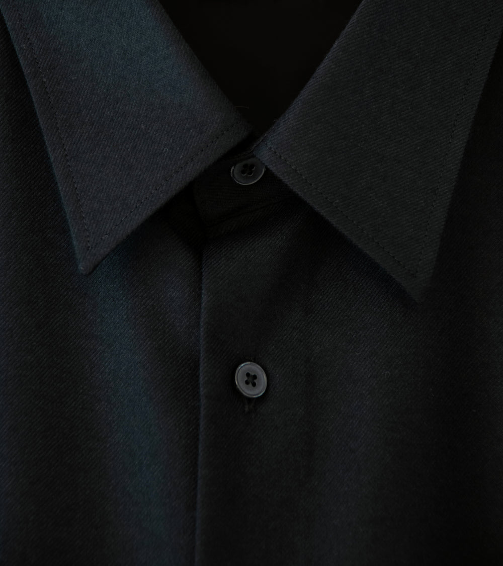 Auralee 'Super Light Wool Shirt' (Black)