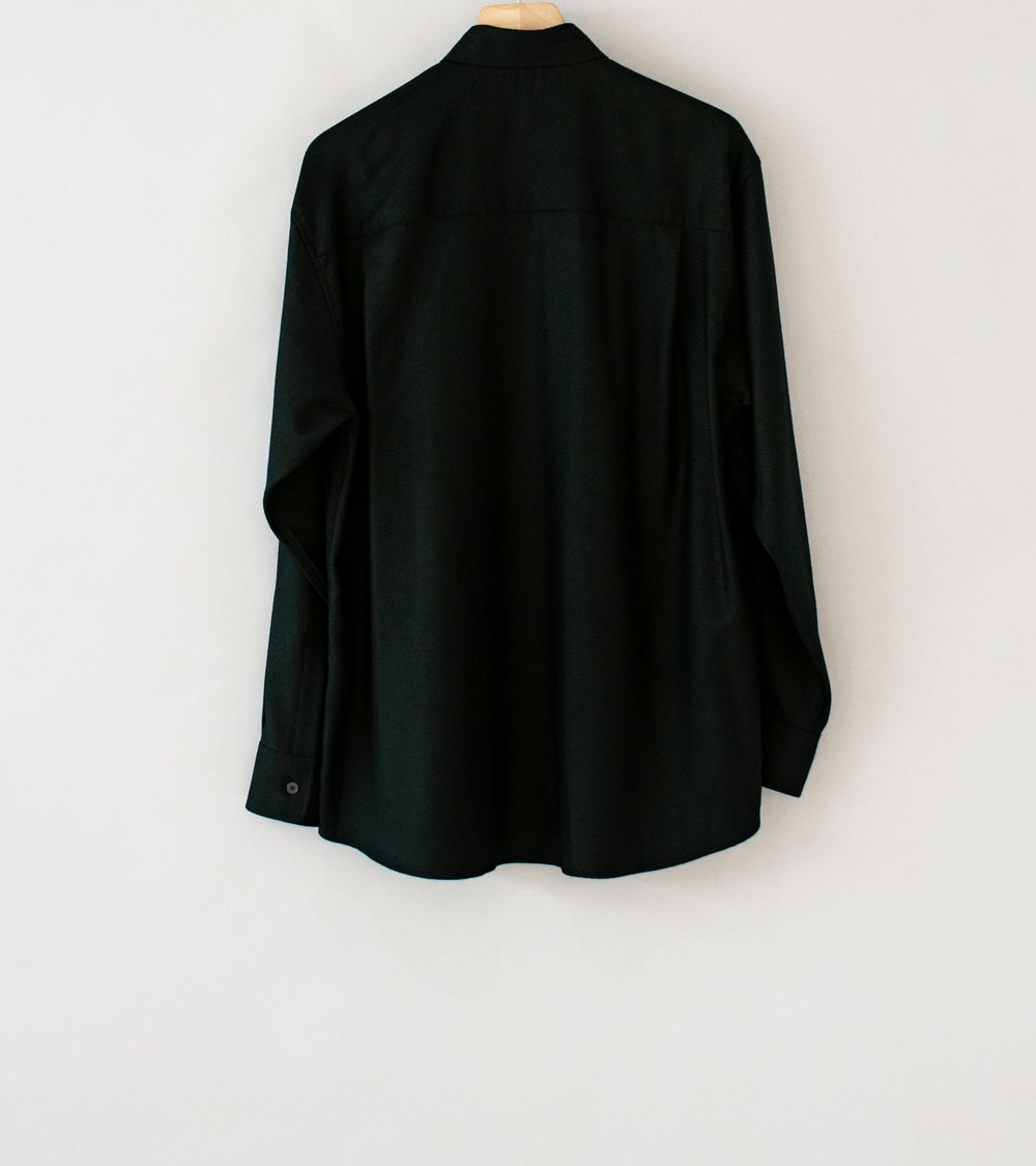 Auralee 'Super Light Wool Shirt' (Black)