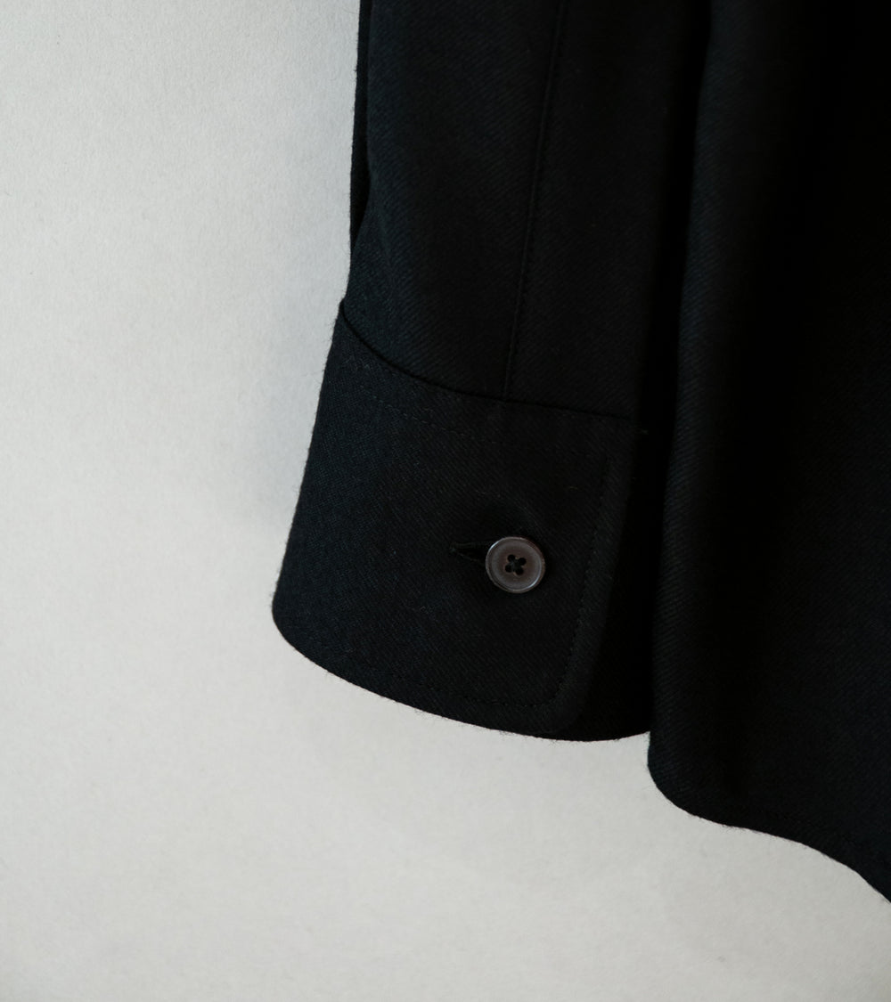 Auralee 'Super Light Wool Shirt' (Black)