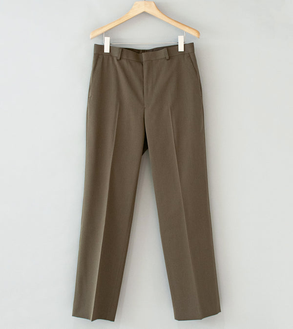 Auralee 'Light Wool Max Gabardine Slacks' (Top Brown) – C'H'C'M'