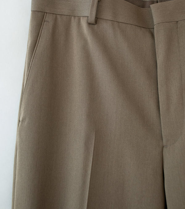 Auralee 'Light Wool Max Gabardine Slacks' (Top Brown) – C'H'C'M'