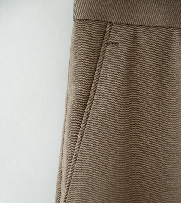 Auralee 'Light Wool Max Gabardine Slacks' (Top Brown) – C'H'C'M'