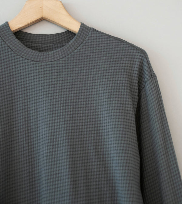 Lady White Co '2 Ply Gauze Crewneck' (Pewter)