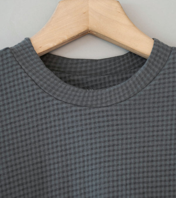 Lady White Co '2 Ply Gauze Crewneck' (Pewter)