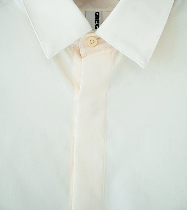 Greg Laboratory 'Standard Series Long Sleeve Shirt' (White)