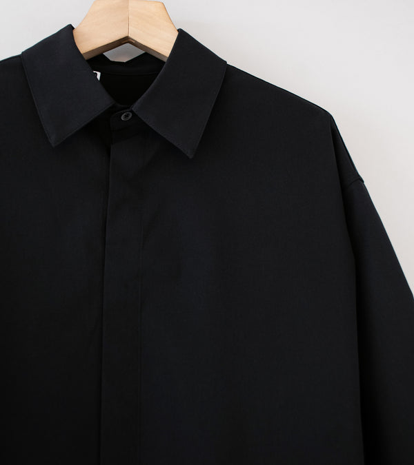 Greg Laboratory 'Standard Series Long Sleeve Shirt' (Black)