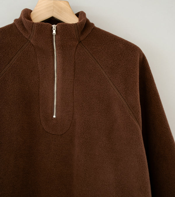 Greg Laboratory 'Technical Series Quarter Zip' (Brown)