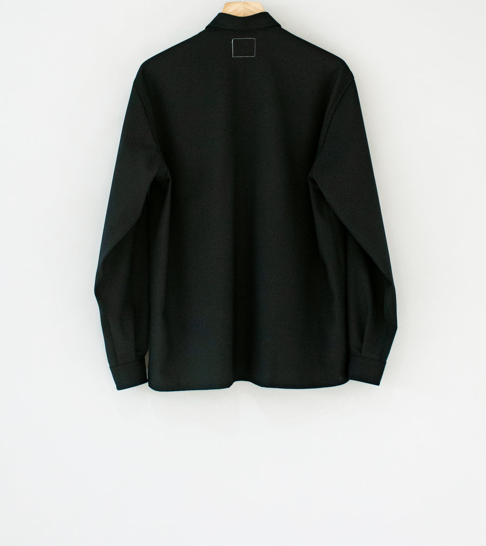 C'H'C'M' 'Work Shirt' (Black Technical Wool)