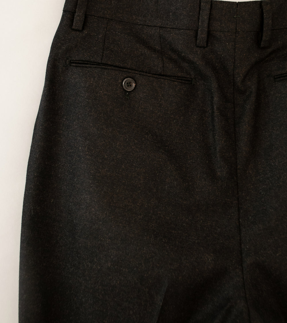C'H'C'M' 'Single Pleat Trousers' (Brown Black Royal Flannel)