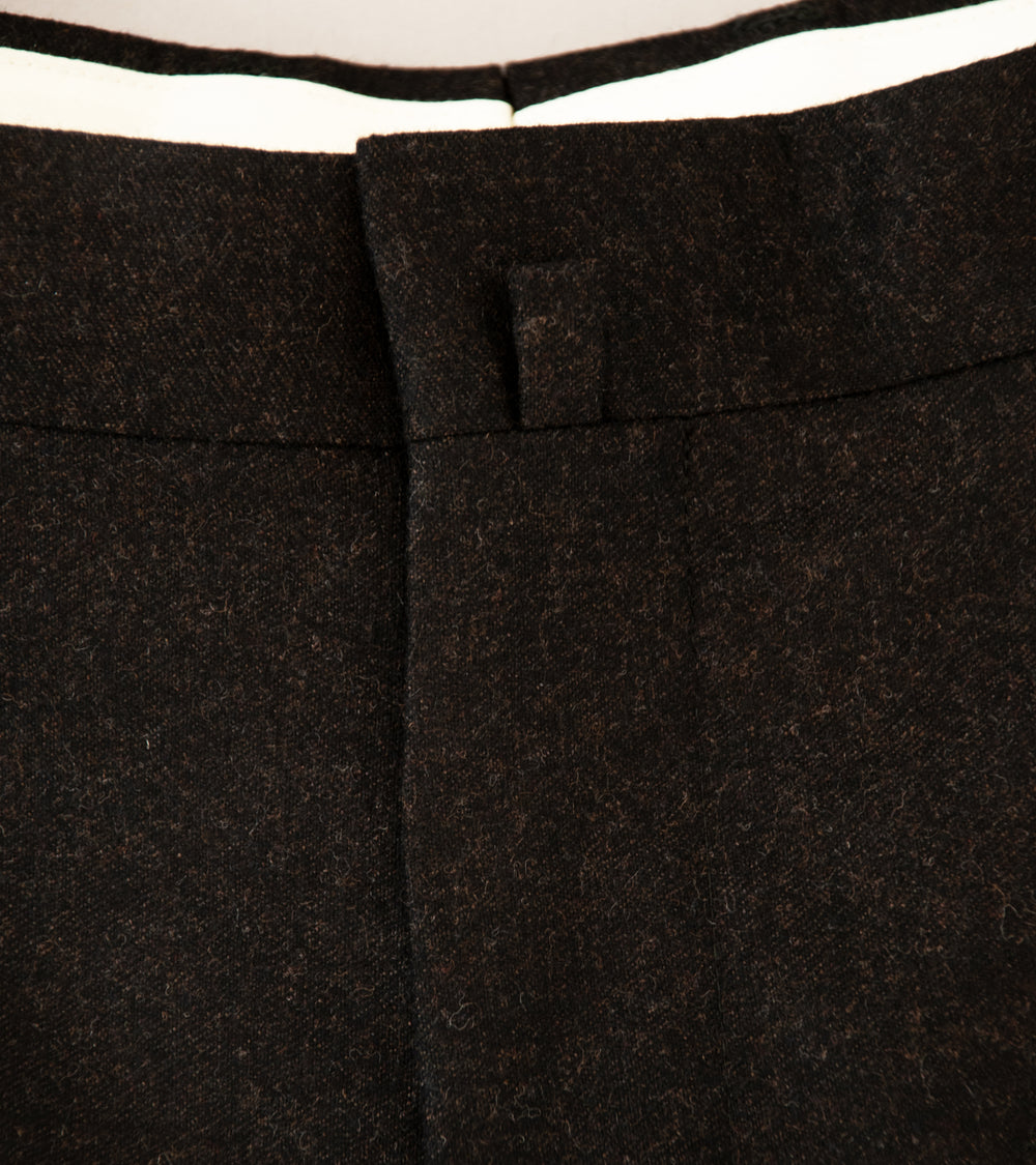 C'H'C'M' 'Single Pleat Trousers' (Brown Black Royal Flannel)