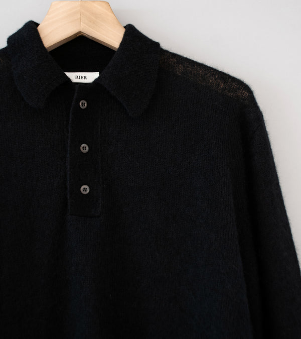 Rier 'Polo' (Black Alpaca Silk)